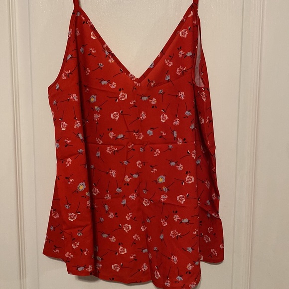 RED FLORAL TANK TOP - Picture 4 of 7